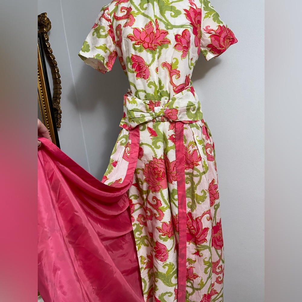 Frances Valentine Rococo Vine Jumpsuit with Skirt LIKE NEW